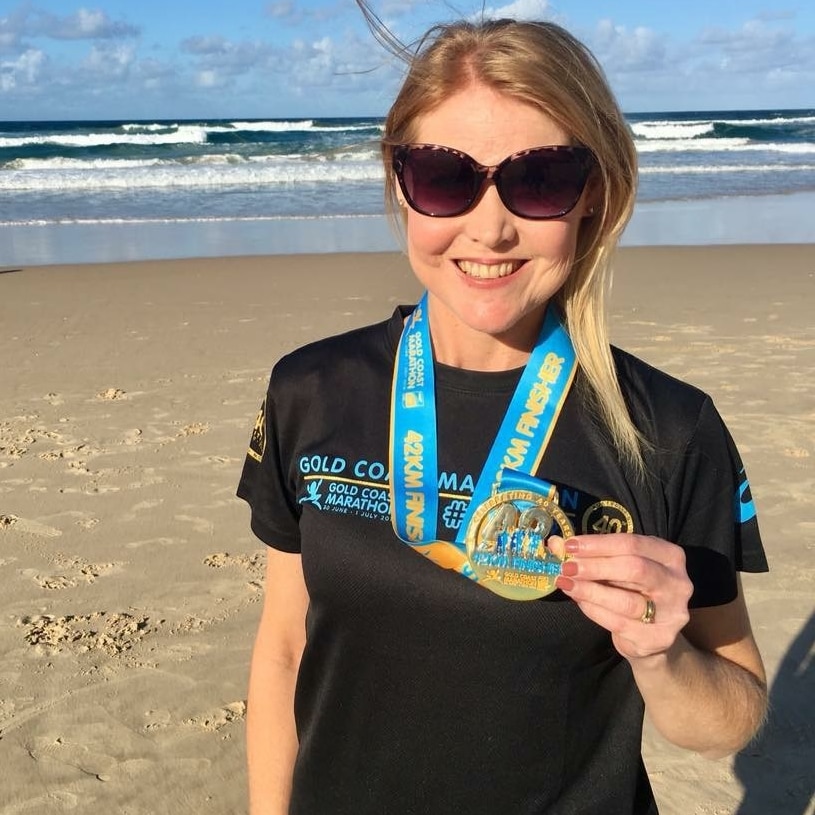 Kristen Willougby with medal