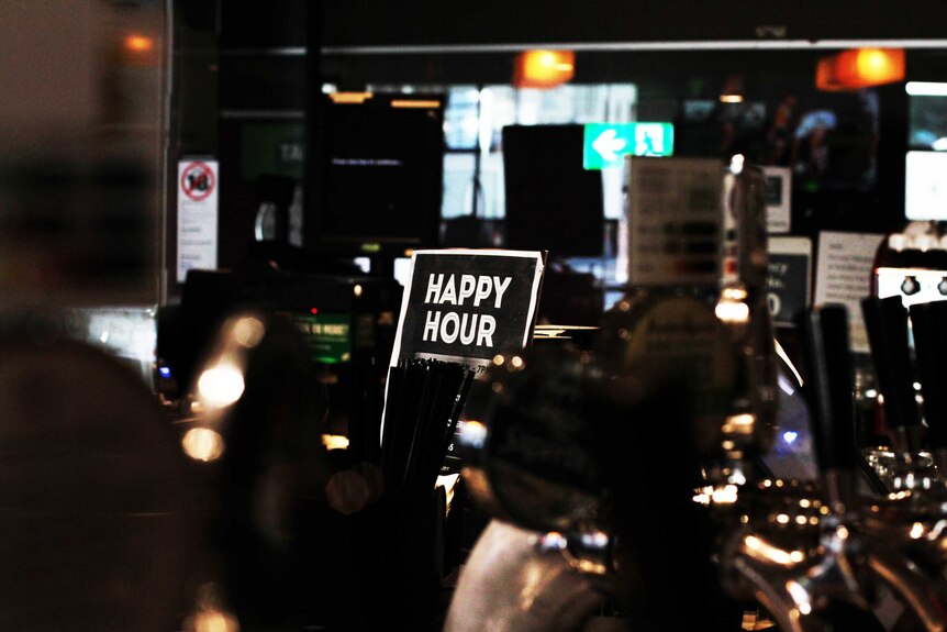 Happy hour at a pub