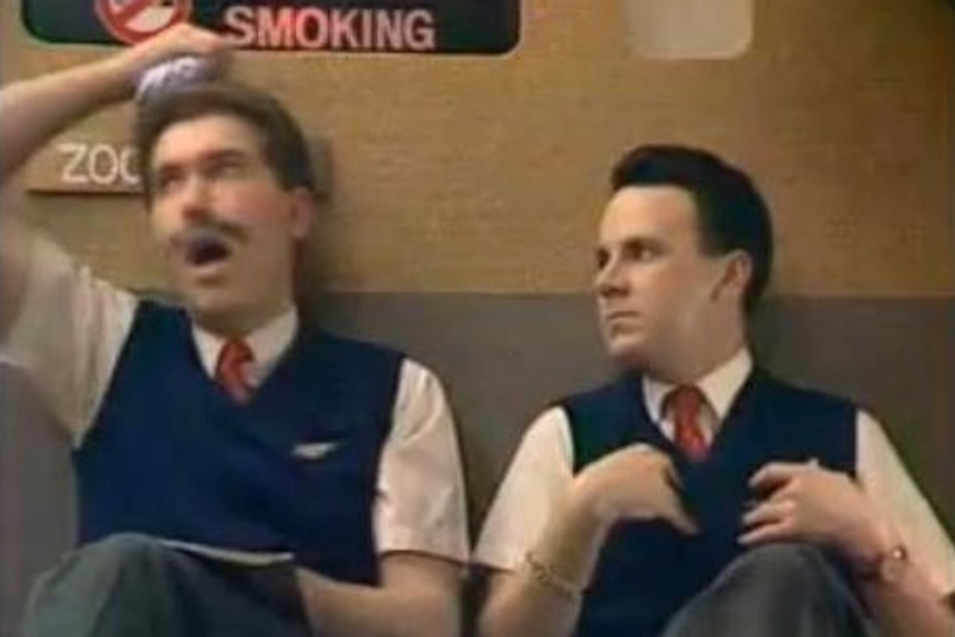 Video still: Fast Forward Airline skit