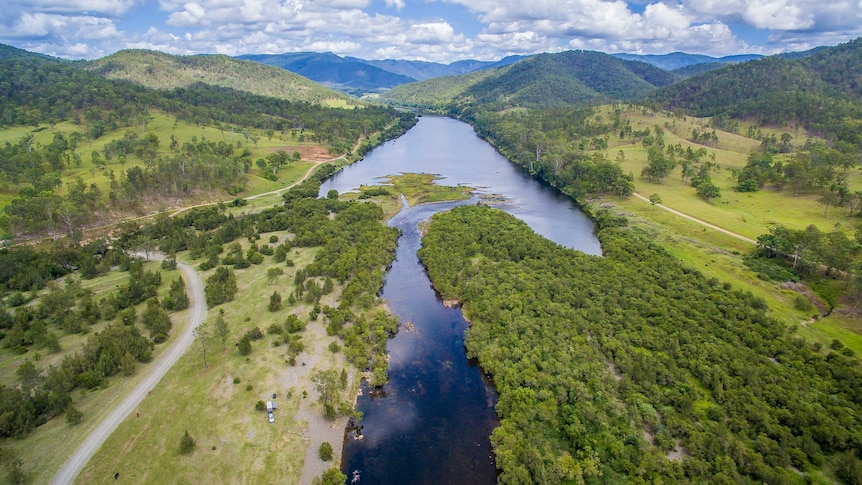 Clarence Valley view from drone