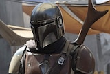 A still image from the upcoming series The Mandalorian