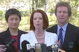 Penny Wong, Julia Gillard and Rick Sarre