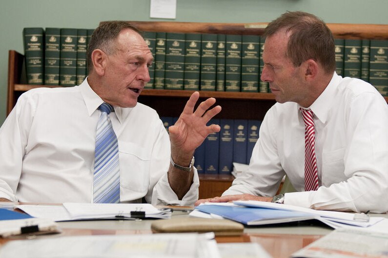 Barry Haase and Tony Abbott, durack