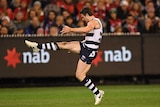 Patrick Dangerfield of the Cats in action against Sydney in second semi-final on September 15, 2017.