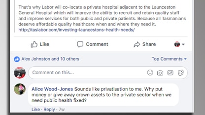 The fake account name Alice Wood-Jones was used to troll several Labor social media accounts