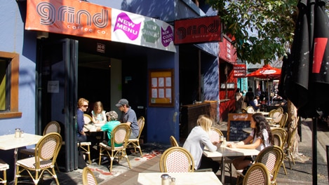 Darby Street's busy cafe scene.