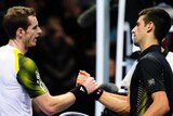 Intense rivalry ... Novak Djokovic came out on top of Andy Murray after three thrilling sets.