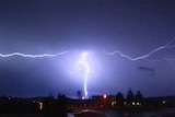 Lightning hit a house on the Gold Coast during last night's storms.