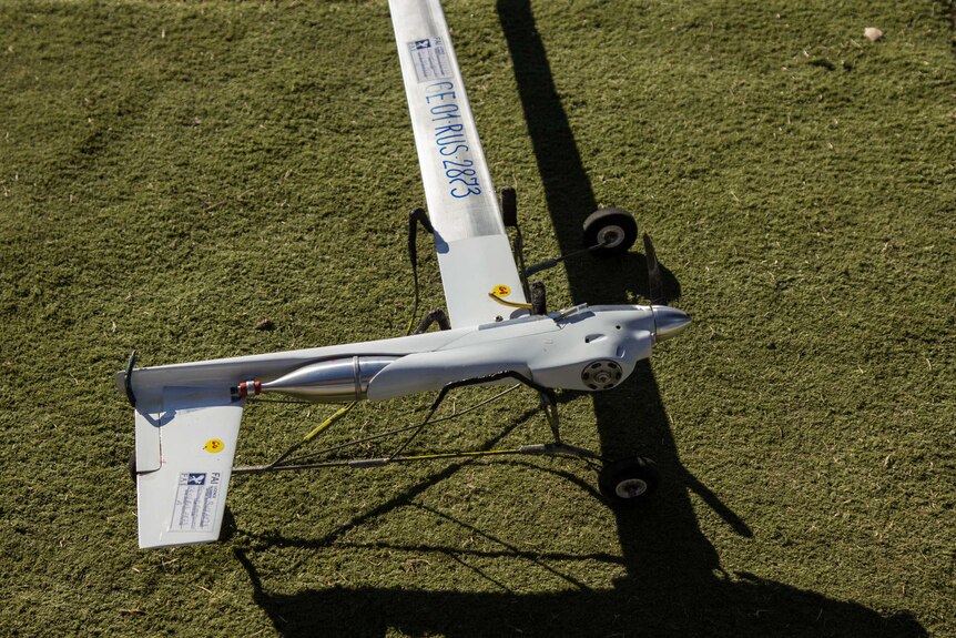 One of the speed aircraft models on the ground. They can reach speeds over 300km in the air.