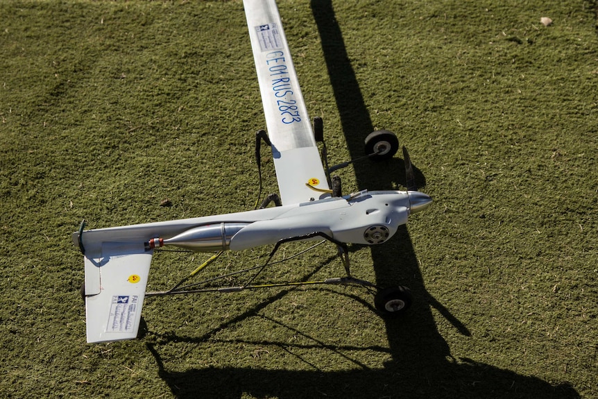 One of the speed aircraft models on the ground. They can reach speeds over 300km in the air.