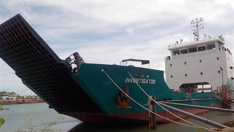 Investigator - ship used on King Island fright run