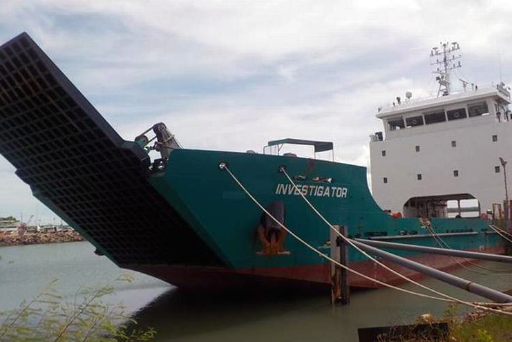 Investigator - ship used on King Island fright run