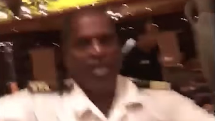 Cruise ship crew try to stop filming