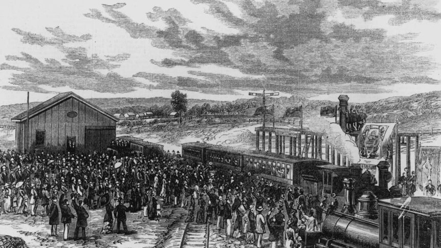 Opening of Stanthorpe Railway Station in southern Queensland in 1881.