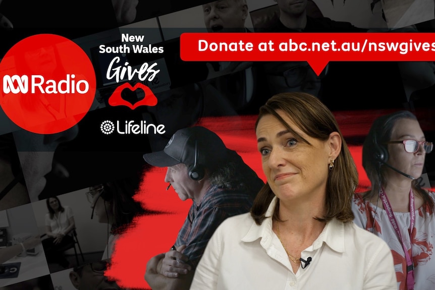 A promotional picture advertising an ABC Radio charity drive.