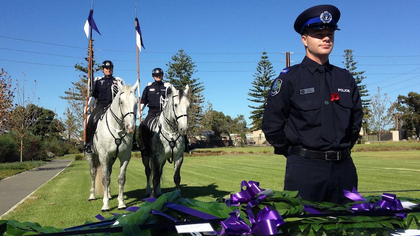 Police hold ANZAC service at Fort Largs