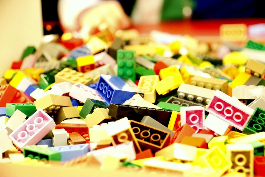 Piles on Lego at the National Museum of Australia lego exhibition