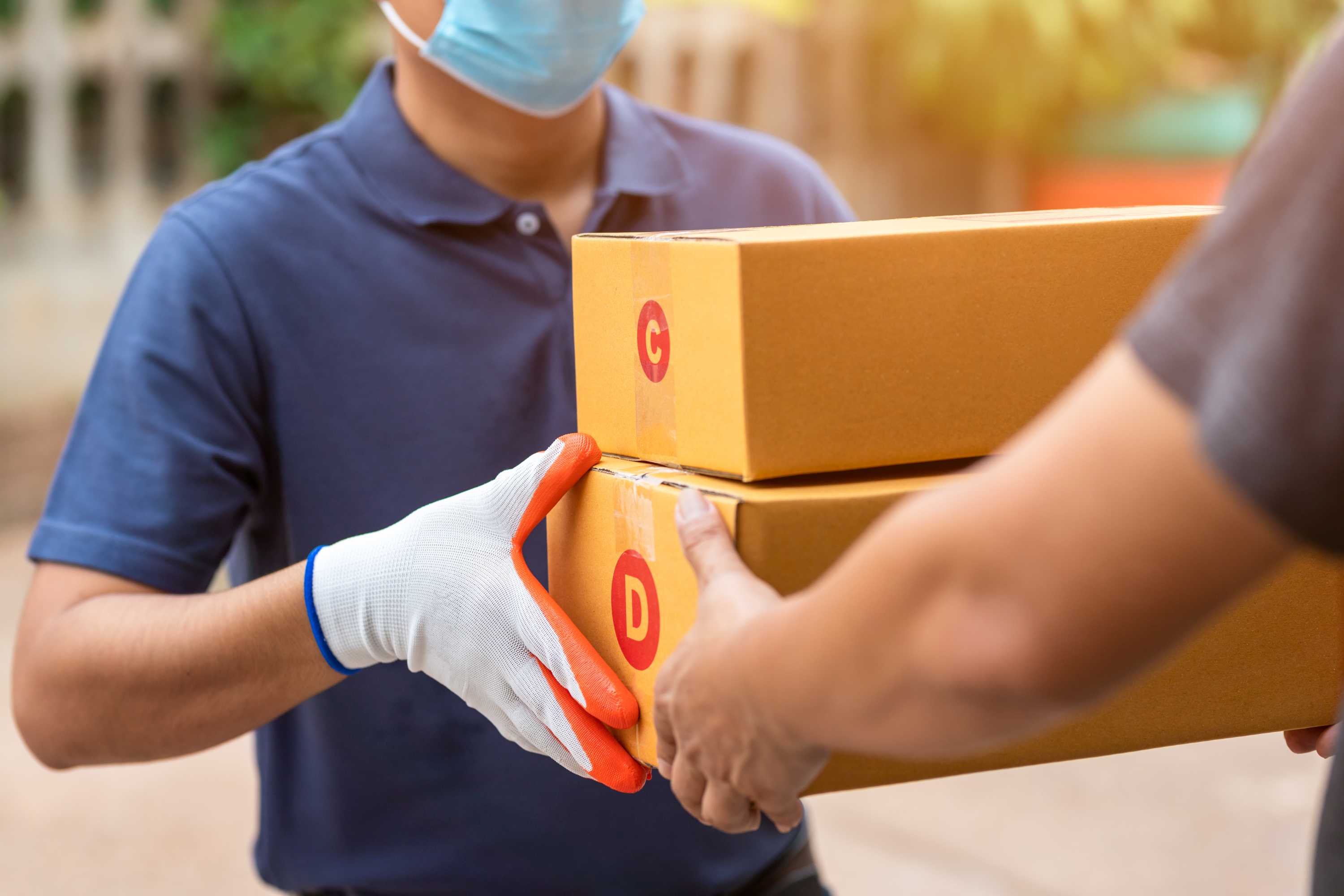 Parcel delivery during covid