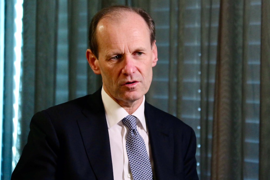 ANZ CEO Shayne Elliott in a one-on-one interview with the ABC's Elysse Morgan