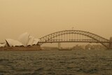 Dust to dust: Sydney landmarks have been covered again.