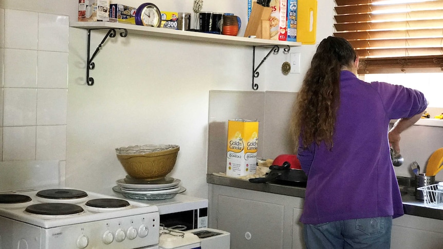 Wendy Morgan in her kitchen