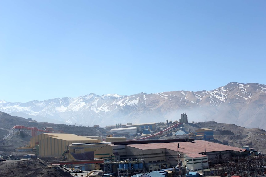 El Teniente copper mine panorama