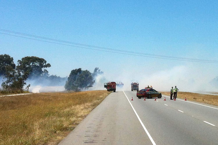 Grass fire near Dandenong