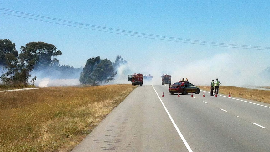 Grass fire near Dandenong