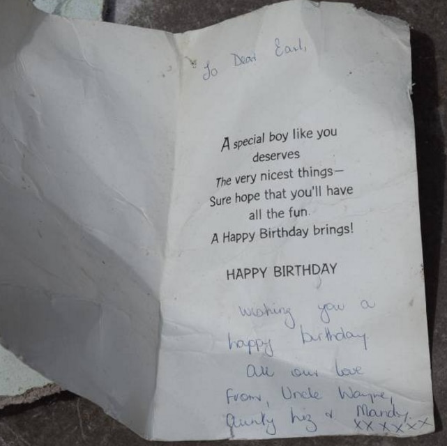 Earl's birthday card