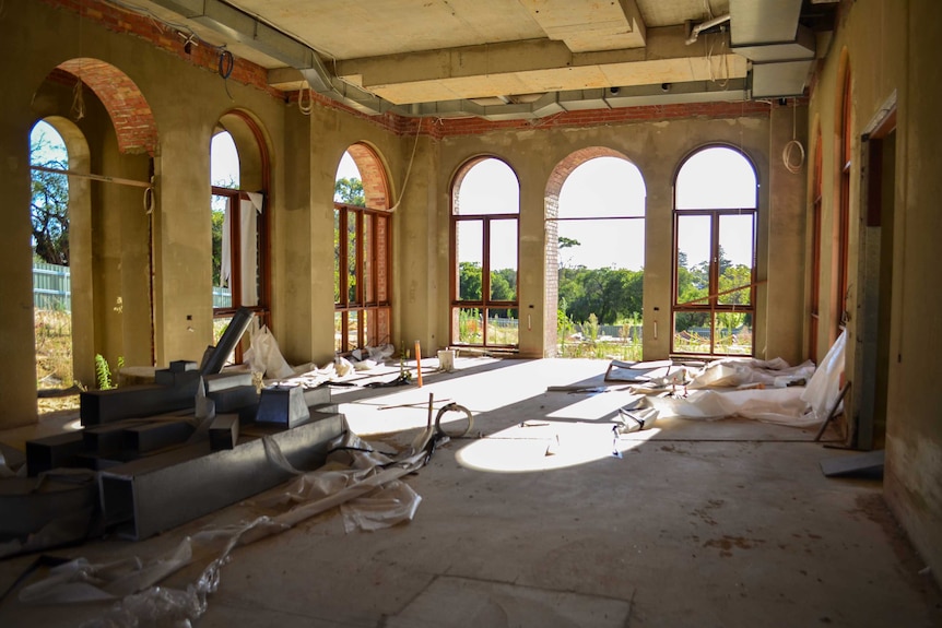 Inside the incomplete Taj on Swan in 2013.