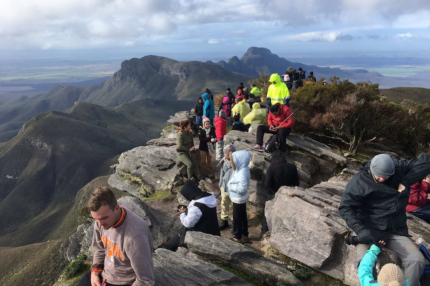 Waiting for snow on Bluff Knoll