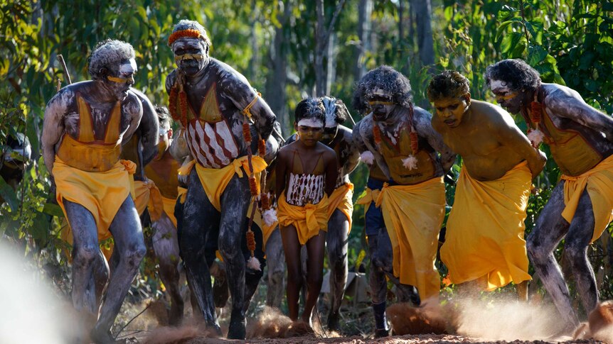 Aboriginal dancers at Garma festival 2018.