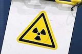 A warning sign for radioactive materials