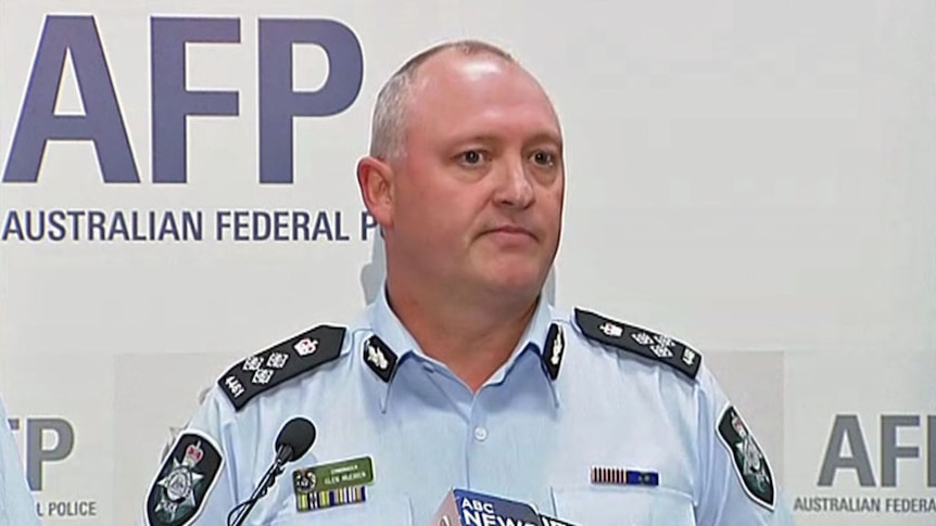 AFP Commander Glen McEwen discusses hacking arrest