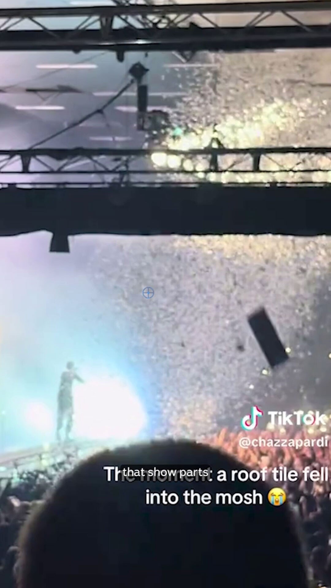 Parts of ceiling fall onto crowd - ABC News