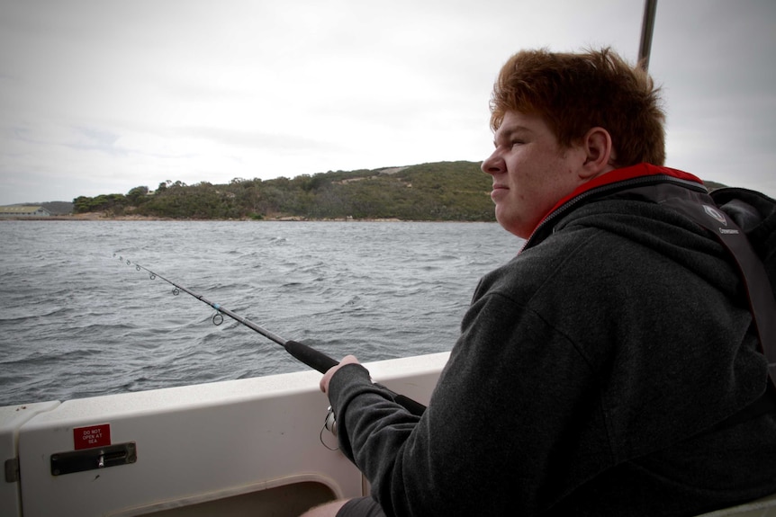 Brock James casts a line of the Fishability vessel