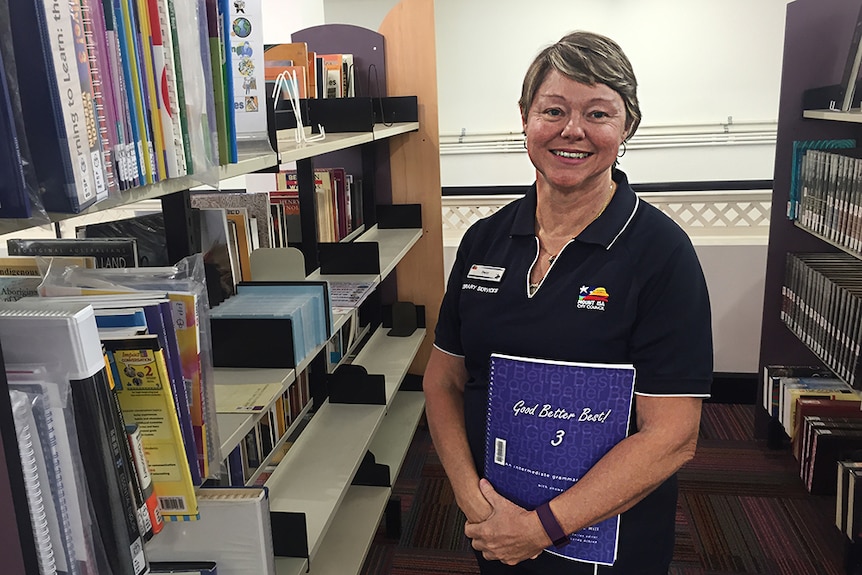 Tracey Kowalski at the Mount Isa library.