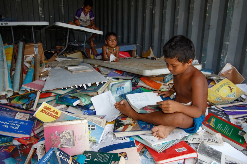 School books saved on Ulithi