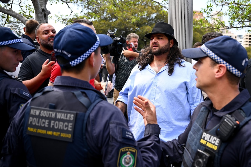 Police confront protesters