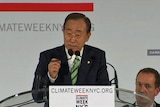 Ban Ki-moon says the world leaders are responsible for the fate of future generations.