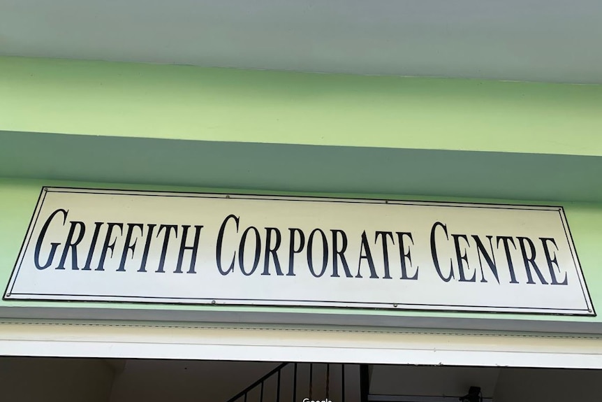 A company sign that states "Griffith Corporate Centre".