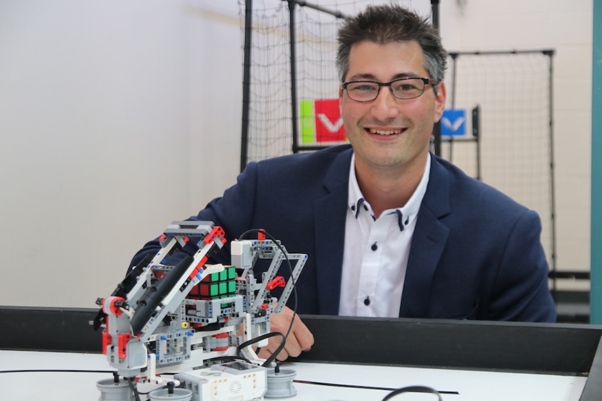 Robotics teacher Daniel Ricardo from Merrimac SHS, Gold Coast
