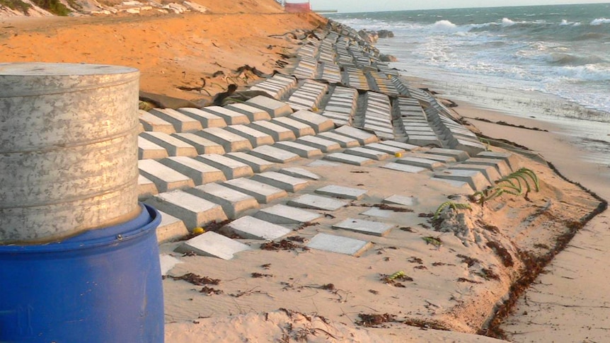 Coastal erosion at Seabird