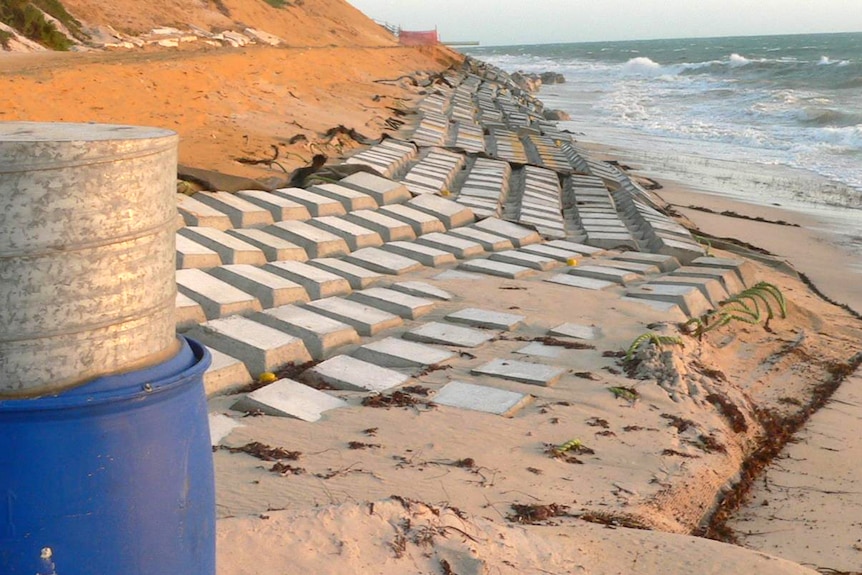 Coastal erosion at Seabird