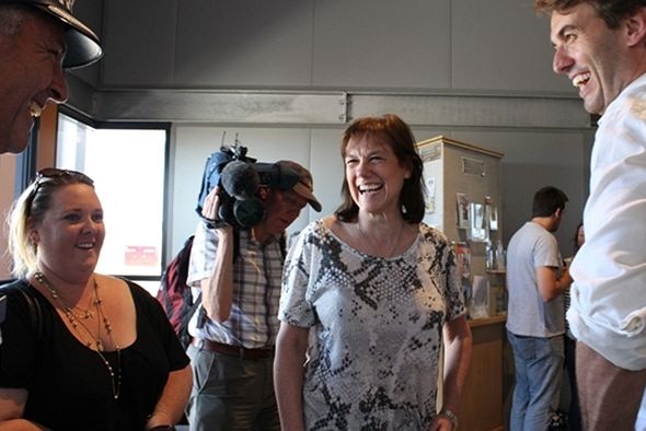 Claire Derry at Longreach airport