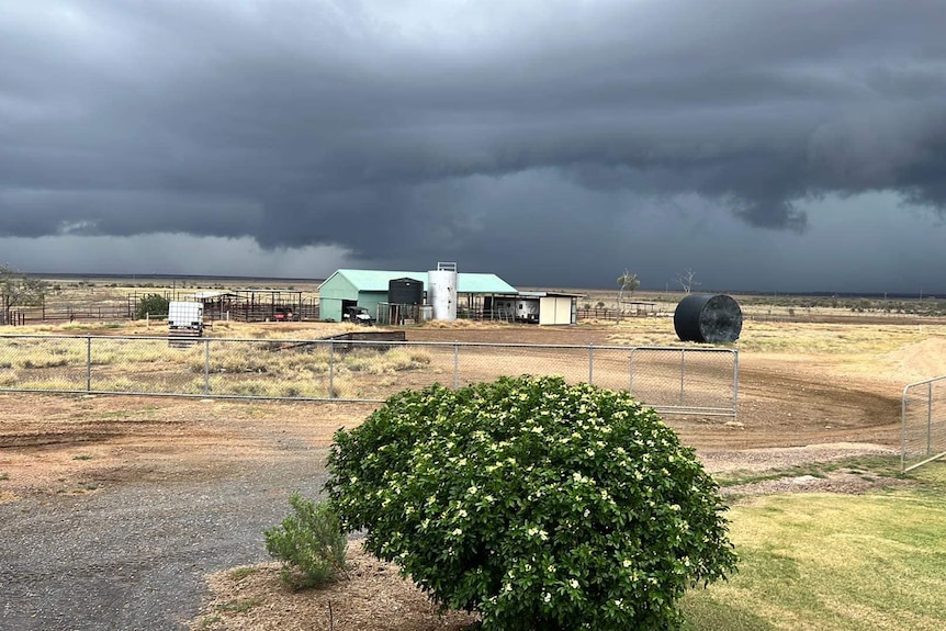 storm in outback Queensland