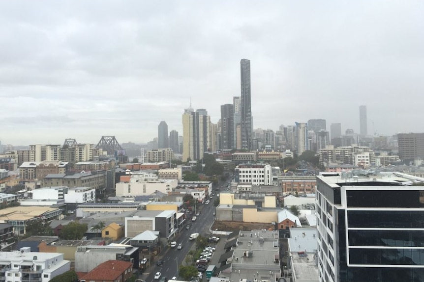 Rainy weather in Brisbane.