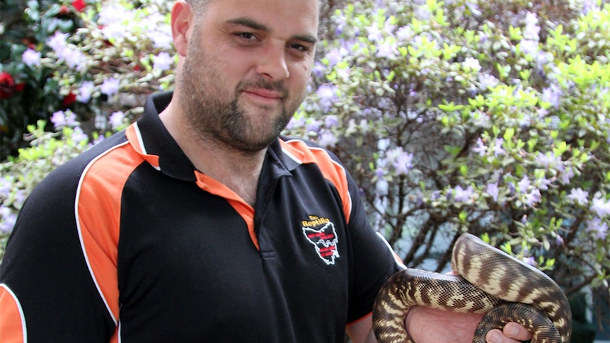 Chris Daly from Reptile Rescue Tasmania
