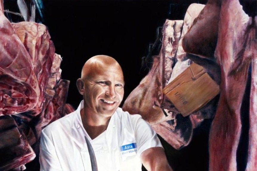 Matt Moran, by Melbourne artist Vincent Fantauzzo, winner of the Packing Room Prize