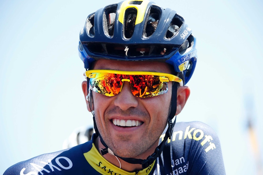 Cyclist Alberto Contador